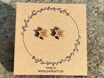 Náušnice Vločky - hvězdy