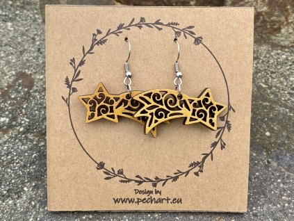 Náušnice Vánoční komety