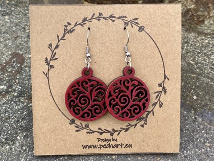 Náušnice Vánoční koule