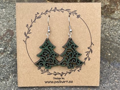 Náušnice Vánoční stromečky