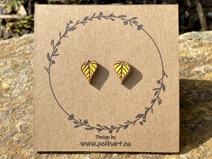 Náušnice Lipové listy