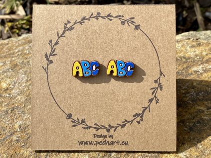 Náušnice Písmena - ABC