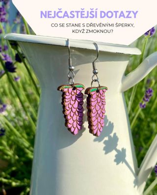 🧐Nejčastější dotaz, který dostáváme: Co se stane s dřevěnými šperky, když zmoknou? Jsou ošetřeny proti vodě? 🌧️ Naše...