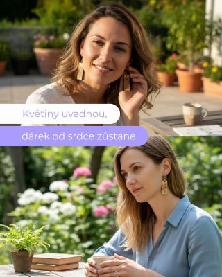 💜 Darujte letos ke Dni matek dáreček, který vydrží déle než puget 💐 Ručně malované dřevěné šperky PechArt budou mamince...