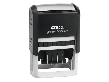 Samonamáčecí razítko COLOP Printer 38 - DATER (Barva inkoustu MENTOLOVÁ, Barva strojku ČERNÁ)