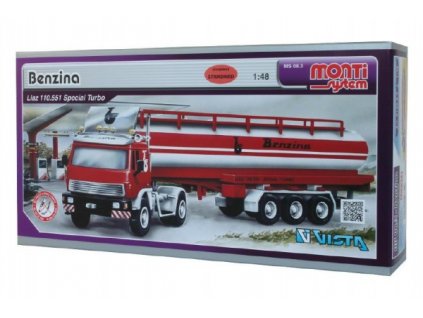 Stavebnice Monti System MS 08.3 Benzina Liaz 1:48 v krabici 31,5x16,5x7,5cm