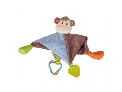 Bigjigs Baby Textilní muchláček opička Cheeky