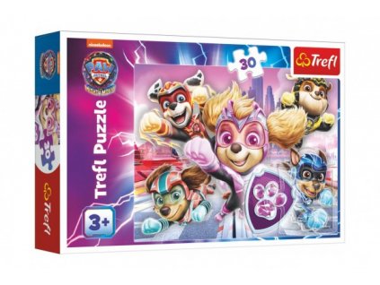 Puzzle Hrdinové města Tlapková patrola/Paw Patrol 27x20cm 30 dílků v krabičce 21x14x4cm