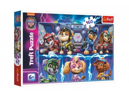 Puzzle Psí přátelé Tlapková patrola/Paw Patrol 41x27,5cm 160 dílků v krabici 29x19x4cm