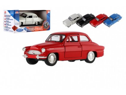 Auto Welly Škoda Octavia 1959 kov/plast 11cm 1:34-39 na volný chod  v krabičce 15x7x7cm