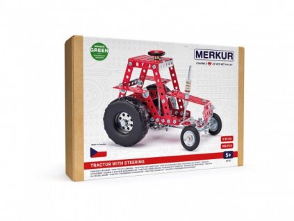 Stavebnice MERKUR 057 Traktor s řízením  26x18x5,5cm