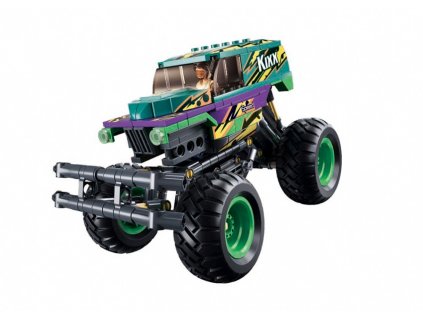 Sluban Power Bricks M38-B1161 Natahovací auto Bigfoot Green-Purple Speed ​​​​Kixx