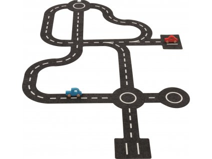GOKI Podlahové obrysové puzzle Silnice 30 dílků