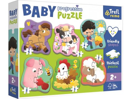 TREFL Baby puzzle Farma 6v1 (2-6 dílků)