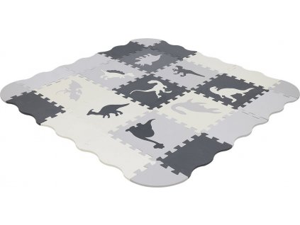 Matadi Pěnové puzzle šedé Dinosauři (28x28)