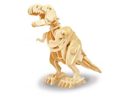 ROBOTIME Rokr 3D dřevěné puzzle Chodící T-Rex 85 dílků