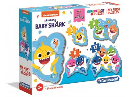 CLEMENTONI Moje první puzzle Baby Shark 4v1 (3,6,9,12 dílků)