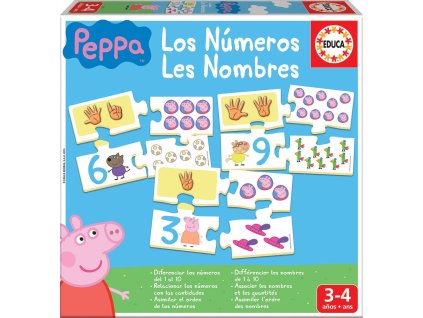 EDUCA Puzzle Prasátko Peppa: Počítání 10x4 dílků