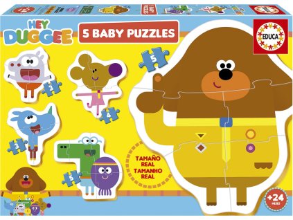 EDUCA Baby puzzle Hey Duggee 5v1 (3-5 dílků)