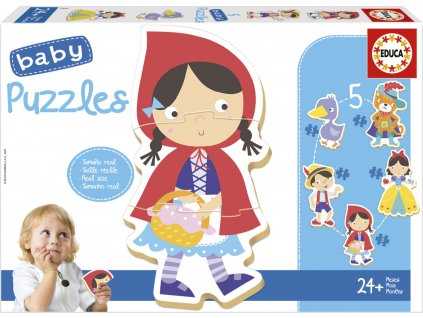 EDUCA Baby puzzle Pohádky 5v1 (3-5 dílků)