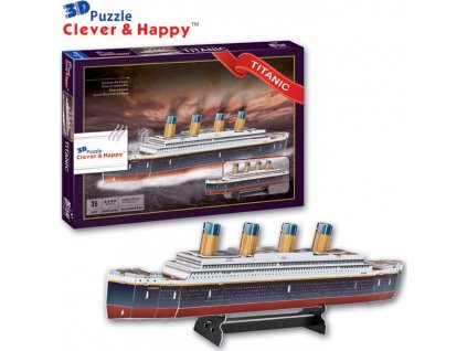 CLEVER&HAPPY 3D puzzle Titanic 35 dílků
