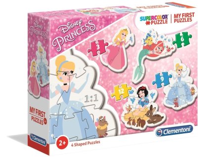 CLEMENTONI Moje první puzzle Disney princezny 4v1 (3,6,9,12 dílků)