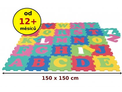 LC Pěnový koberec extra Abeceda 12m+
