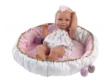 Llorens 73806 NEW BORN HOLČIČKA - realistická panenka miminko s celovinylovým tělem - 40 cm