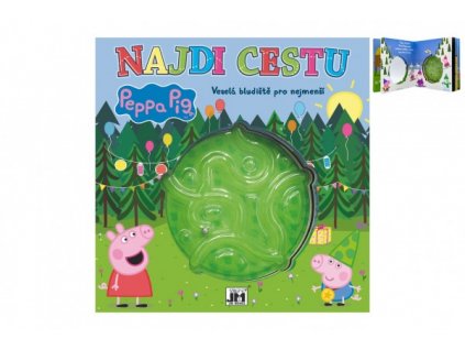 Najdi cestu Prasátko Peppa/Peppa Pig Veselá bludiště pro nejmenší 22x22cm