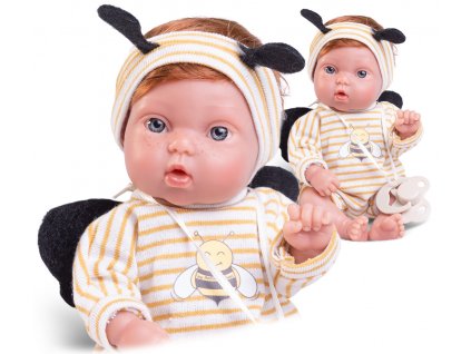 Antonio Juan 85317-3 Picolín včelička - realistická panenka miminko s celovinylovým tělem - 21 cm