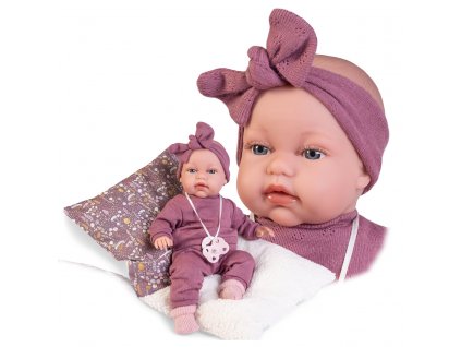 Antonio Juan 70356 TONETA - realistická panenka miminko se zvuky a měkkým látkovým tělem - 34 cm