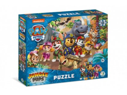 Puzzle Tlapková patrola/Paw Patrol Džungle 23x32cm 60 dílků v krabičce 15x18x6cm