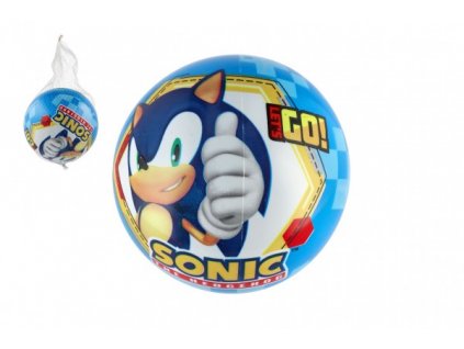 Míč Ježek Sonic nafouknutý 23cm v síťce