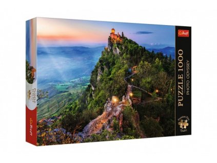 Puzzle Premium Plus - Photo Odyssey: Cesta Tower,San Marino 1000 dílků 68,3x48cm v krabici 40x27x6cm