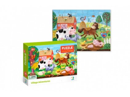 Puzzle Farma 32x23cm 60 dílků v krabičce 24x18x4cm