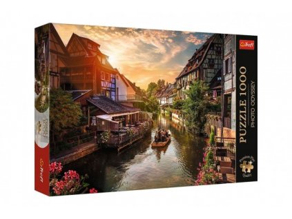 Puzzle Premium Plus - Photo Odyssey:Malé Benátky v Colmar, Francie 1000dílků 68,3x48cm v krab 40x27