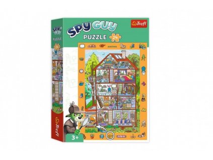 Puzzle Spy Guy - V domě 13,4x18,9cm 24 dílků v krabici 23x33x6cm