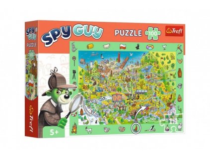 Puzzle Spy Guy - Polsko 18,9x13,4cm 100 dílků v krabici 33x23x6cm