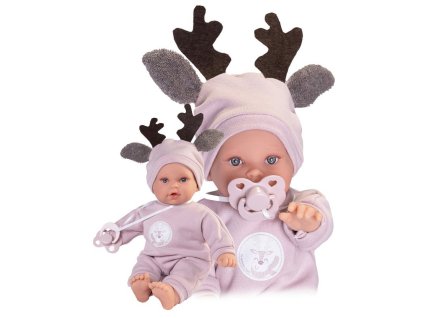 Antonio Juan 11324 KIKA - realistická panenka se zvuky a měkkým látkovým tělem - 27 cm