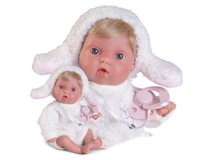 Antonio Juan 85317-2 Picolín ovečka - realistická panenka miminko s celovinylovým tělem - 21 cm