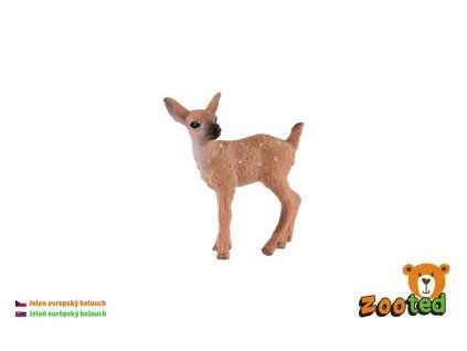 Jelen evropský kolouch zooted plast 4cm