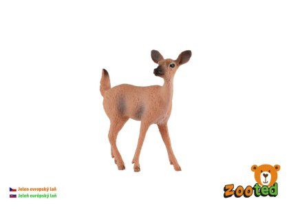 Jelen evropský laň zooted plast 7cm