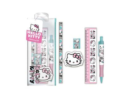 Školní set v pouzdru Hello Kitty 5ks