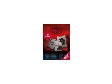 Samolepky technické 39ks Stranger Things 4 v papírové obálce 17,5x35cm