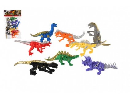 Dinosaurus/Drak 8ks plast 14-17cm v sáčku 22x35x7cm