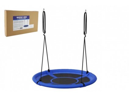 Houpací kruh modrý 80 cm látková výplň v krabici 60x37x7cm