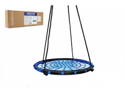 Houpací kruh modrý 80 cm provazová výplň v krabici 75x26x12cm