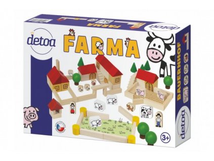 Farma stavebnice dřevo  30x20x6cm