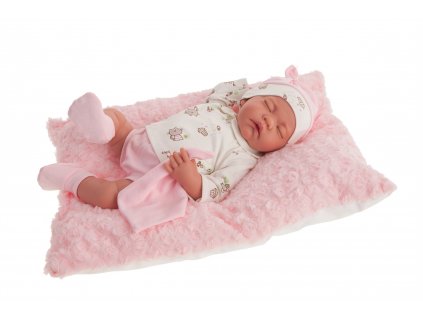 Antonio Juan 3348 LUNA - spící realistická panenka miminko s měkkým látkovým tělem - 42 cm