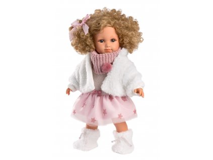 Llorens 53542 ELENA - realistická panenka s měkkým látkovým tělem - 35 cm